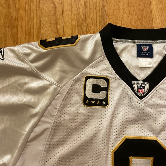 Vintage Reebok NFL New Orleans Saints Drew Brees #9 Jersey Mens Size XL Football - Picture 6 of 6